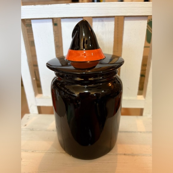 Rae Dunn Black and Orange Wicked Witch Jar - Picture 3 of 3